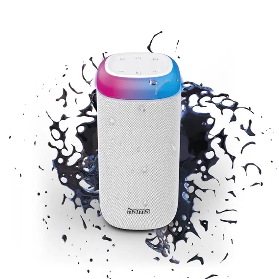 HAMA LS Shine 2.0 Altifalante Bluetooth Branco - Som de Alta Qualidade | bluepixel.pt
