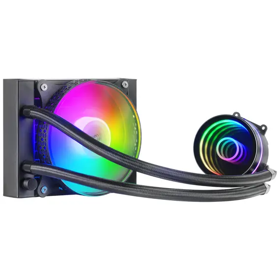 Watercooling AIO Mars Gaming ML-ONE120 12cm FRGB Fan Espelho Infinito Preto | BluePixel.pt