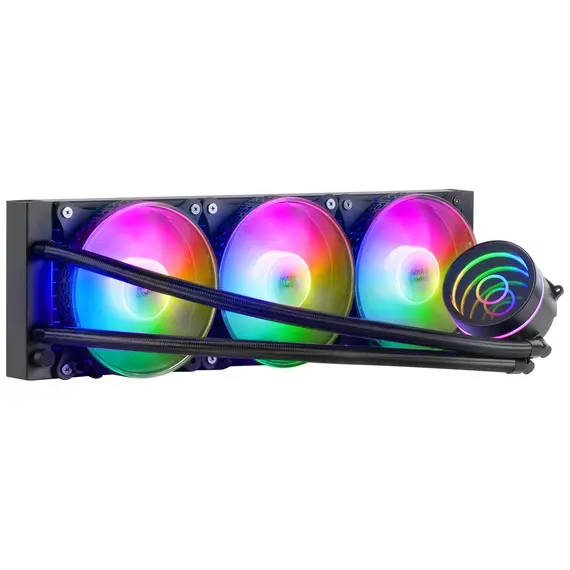 Watercooling AIO MARS GAMING ML-ONE360 com 3 Ventoinhas FRGB e Espelho Infinito - Preto