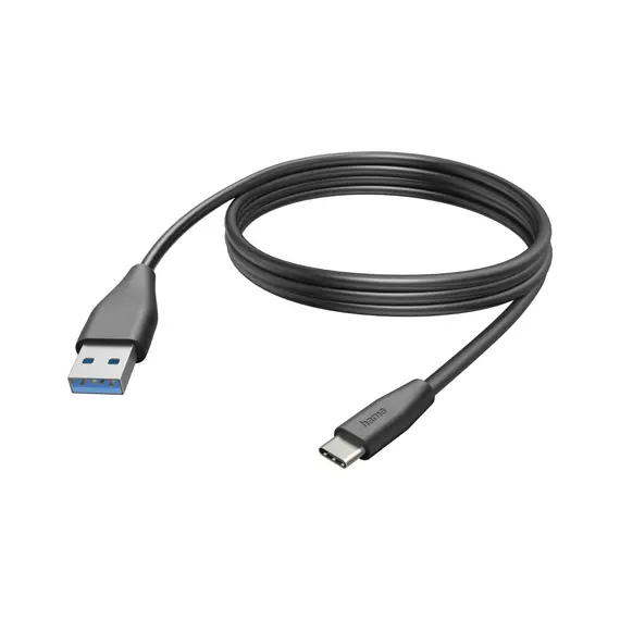 Cabo USB USB-A a USB-C 3m Black HAMA | Carregamento e Dados de Alta Qualidade