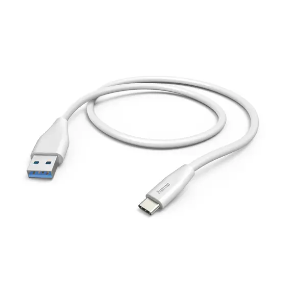 HAMA Cabo de Carregamento USB-A para USB-C 1.5M Branco | Carregamento Rápido e Fiável