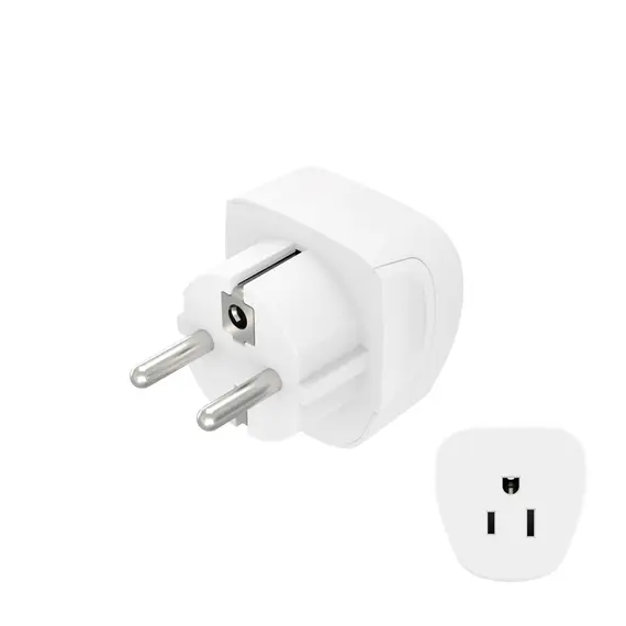 HAMA Power Adapter US para Euro - Adaptador de Corrente para Viagens | bluepixel.pt