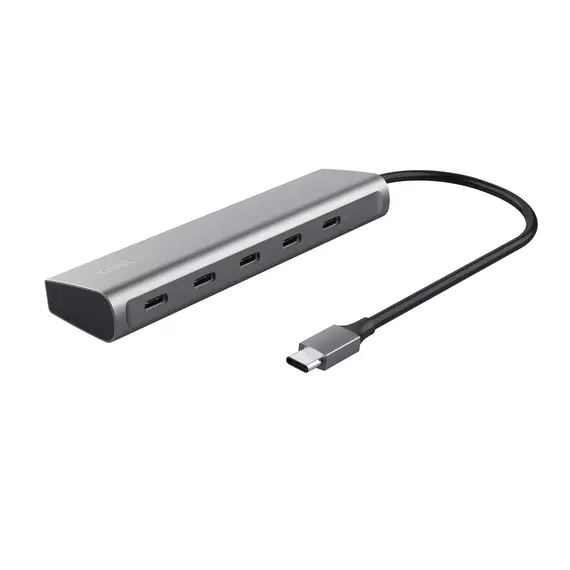 Trust HALYX 5 Port USB-C HUB - Hub compacto com 5 portas USB-C para máxima conectividade
