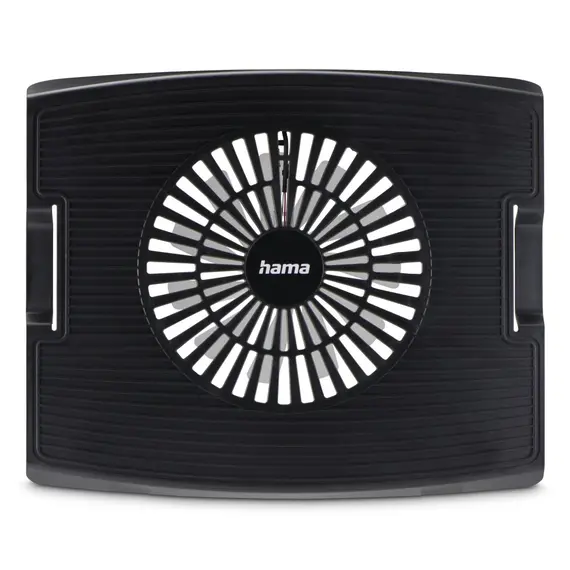 HAMA Laptop Cooler Wave Black - Refrigeração eficiente e design ergonómico para o seu portátil na bluepixel.pt