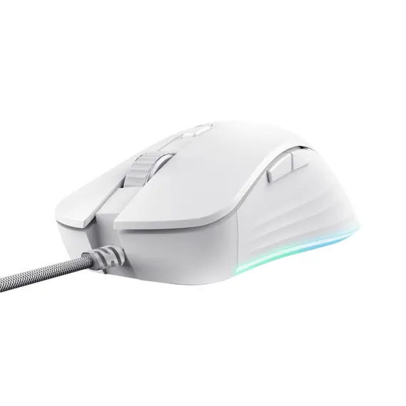 Trust Gaming GXT924W YBAR+ Teclado e Rato Gaming Branco - Periféricos de Alta Performance