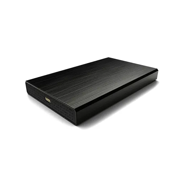 CoolBox Externo Hard Drive Case 2.5 A-2523TC USB 3.0 Type-C Alumínio Preto | Loja BluePixel