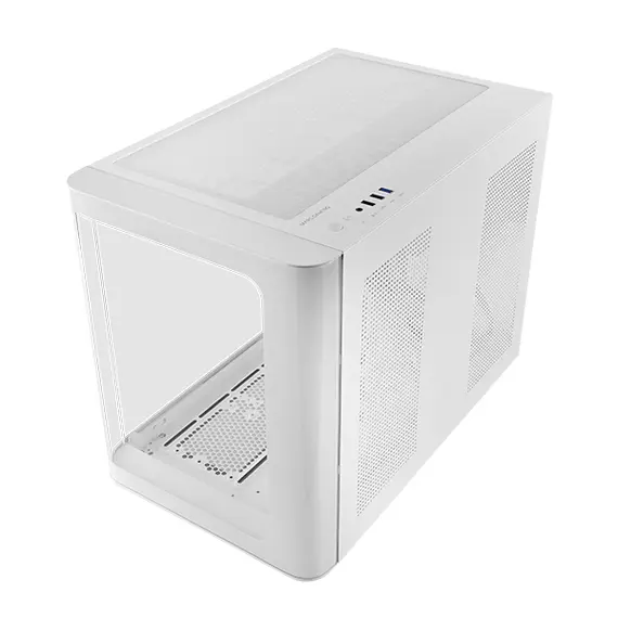 Caixa de Computador MARS GAMING MC-FUSIONM MATX com Vidro Temperado e Suporte a Watercooling - Branco