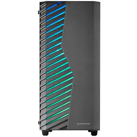 Caixa de Computador Mars Gaming MC-VOLT ATX com Iluminação ARGB, Ventiladores 120mm e Controlador - Preto