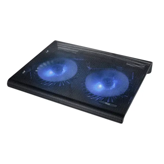 Trust Azul Laptop Cooling Stand com Dois Ventiladores | Arrefecimento Eficiente para Portáteis