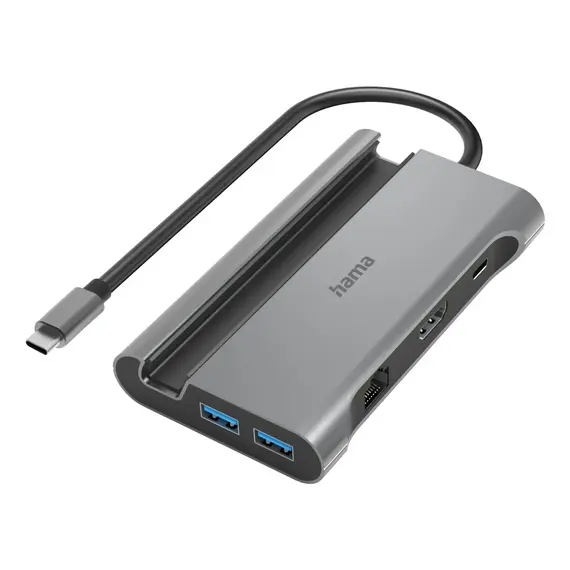 HAMA USB-C Multiport 7 Portas - Expansor de Conectividade para Dispositivos USB-C | bluepixel.pt