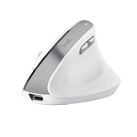 Mouse TRUST ERGONOMIC BAYO II Wireless Branco - Conforto e Precisão para o Seu Trabalho | bluepixel.pt