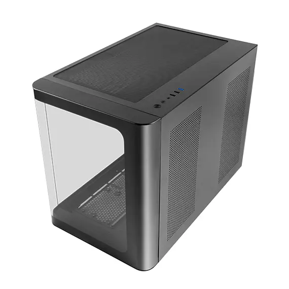 Gabinete MARS GAMING MC-FUSIONM com vidro temperado, suporte watercooling, design elegante em preto - Loja BluePixel
