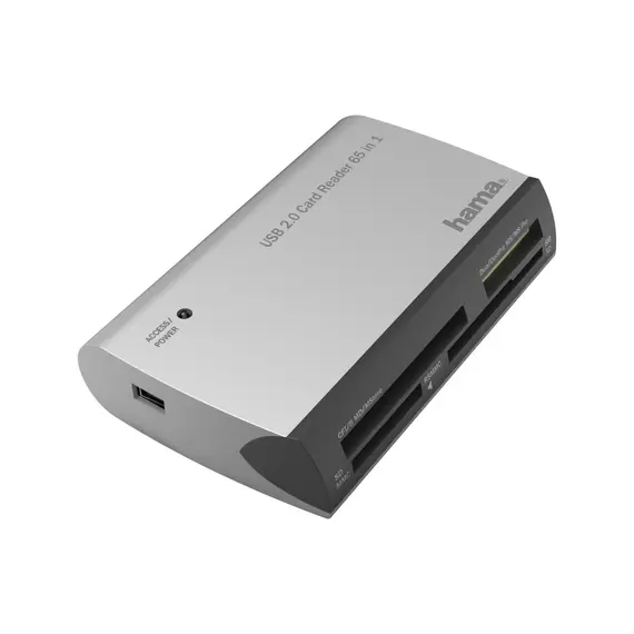 HAMA All in 1 Card Reader USB-A USB 2.0 - Leitor de Cartões Multiformato para Transferências Rápidas