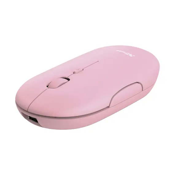 Mouse TRUST PUCK ULTRA-THIN WIRELESS RECHARGEABLE - Rosa | Loja BluePixel