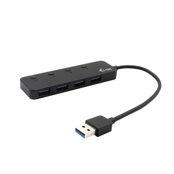 Hub USB 3.0 4 Portas com Interruptores Individuais - I-TEC Metalem | bluepixel.pt