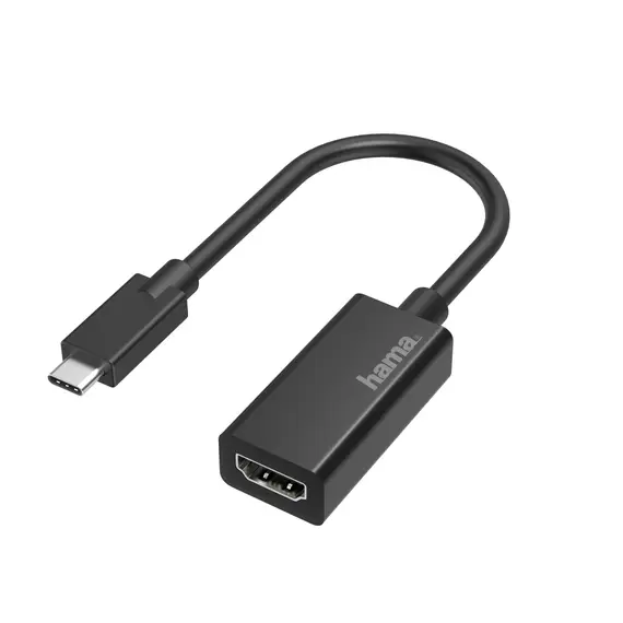 Adaptador USB-C para HDMI Hama 200315 FIC Ultra HD - Conexão rápida e de alta resolução