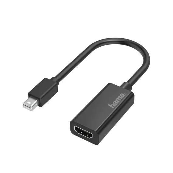 HAMA 200332 FIC Mini DisplayPort para HDMI - Adaptador de Vídeo de Alta Qualidade