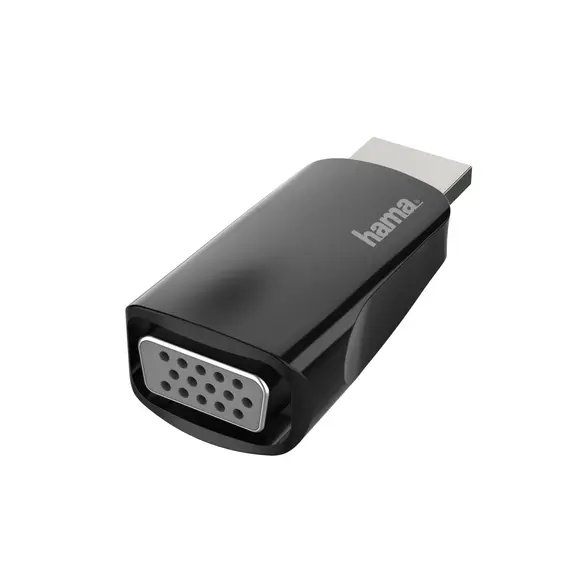 HAMA HDMI/VGA ADAPTER - Adaptador de alta definição para conexão HDMI a VGA, Full HD 1080P