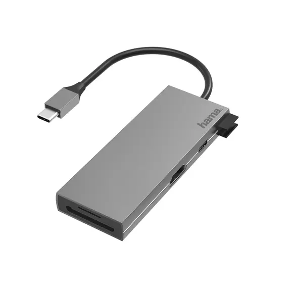 HAMA USB-C Multiport 6 Ports HDMI + Leitor de Cartão SD | Loja online bluepixel.pt