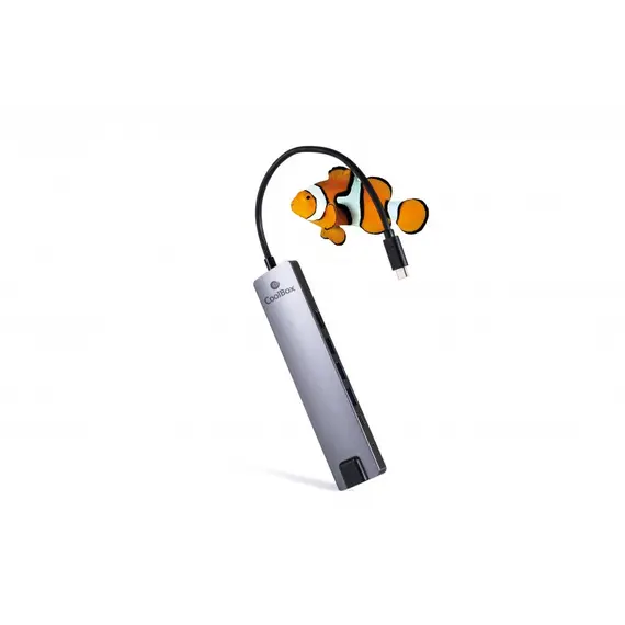 HUB USB-C COOLBOX 9-Portas com HDMI, RJ45, SD e MS | Loja BluePixel