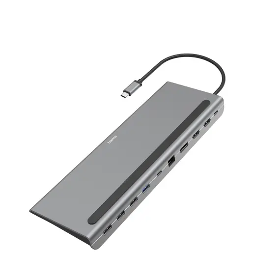 HAMA USB-C Docking Station 10 Portas - Expansão de Conectividade para o Seu Computador