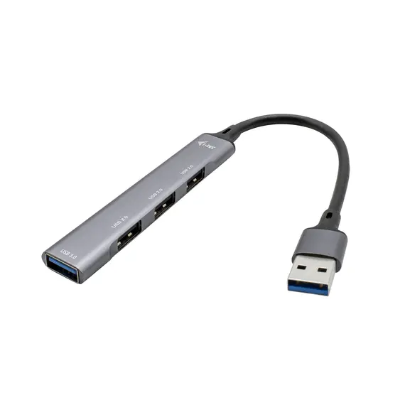 Hub USB 3.0 I-TEC com 1 porta USB 3.0 e 3 portas USB 2.0 - Metal | Loja BluePixel