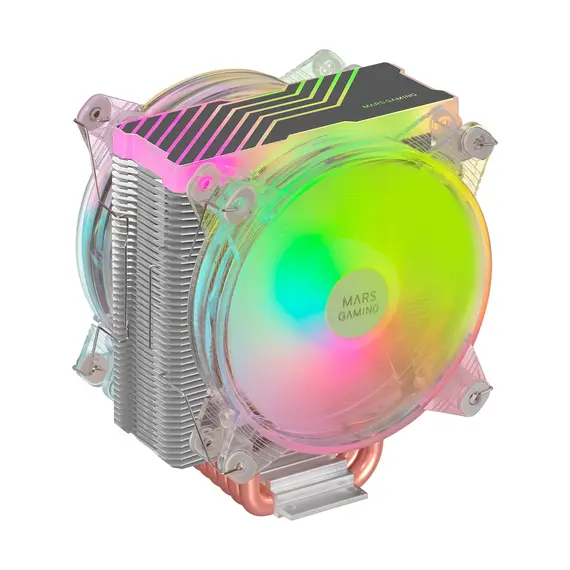 Cooler CPU MARS GAMING MCPU66 ARGB PWM 12cm com 6 Heatpipes - Máxima Refrigeração