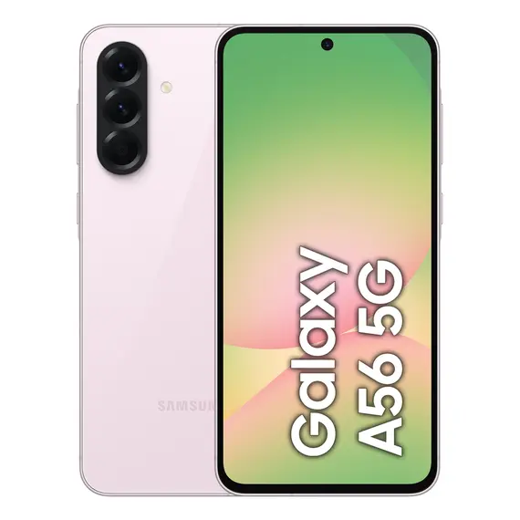 Samsung Galaxy A56 5G 8GB 256GB Awesome Pink | Smartphone com 6.7'' FHD+, bateria de 5000mAh e carregador de 45W