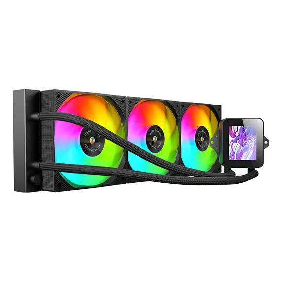 MARS GAMING ML-VISION360 Watercooling AIO 360W TDP com Fans ARGB e Display LCD - Loja BluePixel