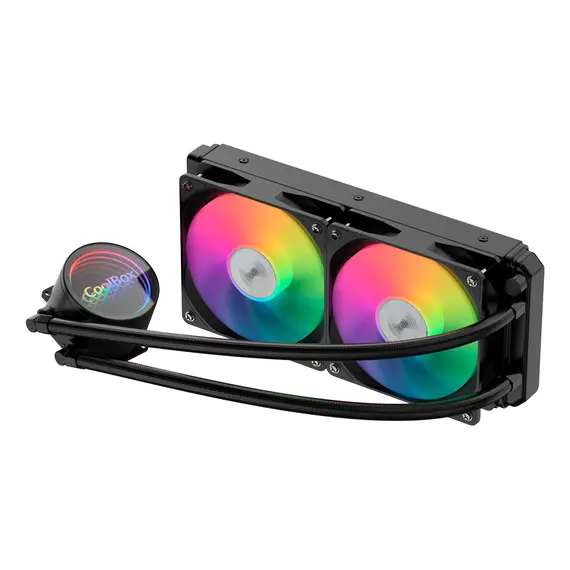 Cooler Líquido ARGB 240mm COOLBOX LIQUID COOLER INFINITE 240 BLACK | Loja BluePixel
