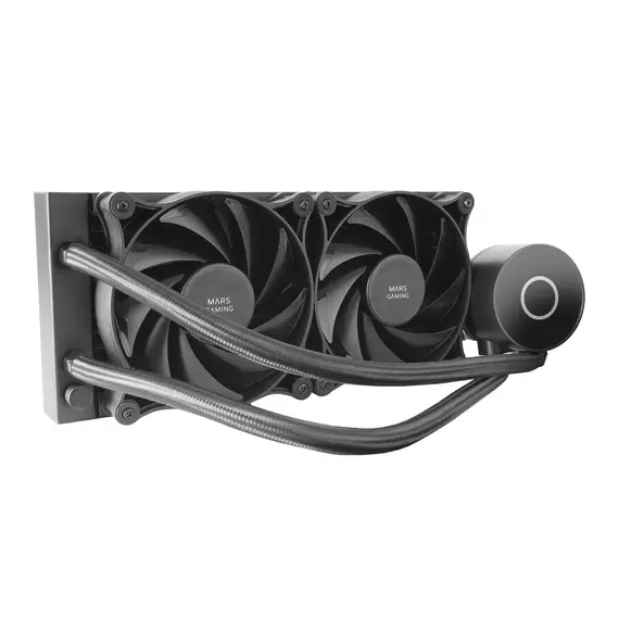 Watercooling AIO MARS GAMING ML-PRO240 com 2 Ventoinhas Ultra-Silent e Iluminação LED Branca | BluePixel.pt