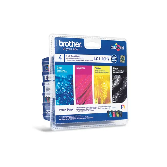 Pack Tinteiros Brother LC1100HYVALBP 4 Cores