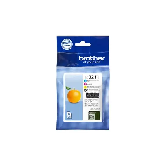 Pack Tinteiros Brother LC3211VAL 4 Cores 200 Pág.