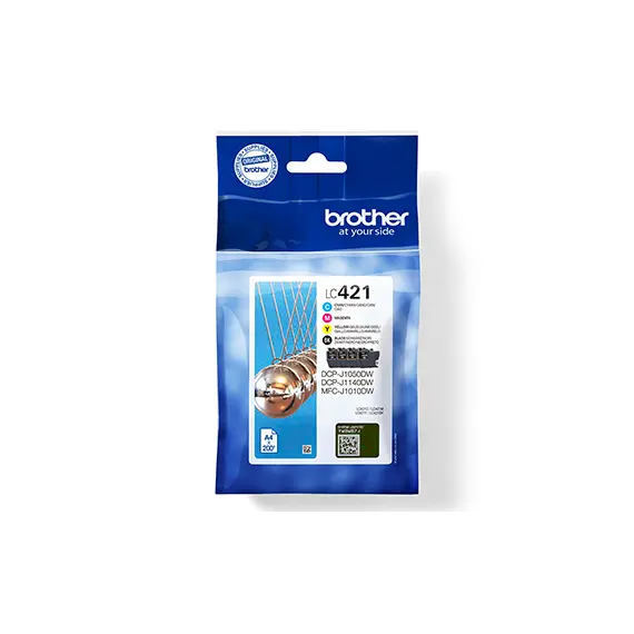 Pack Tinteiros Brother LC421VAL 4 Cores 200 Pág.