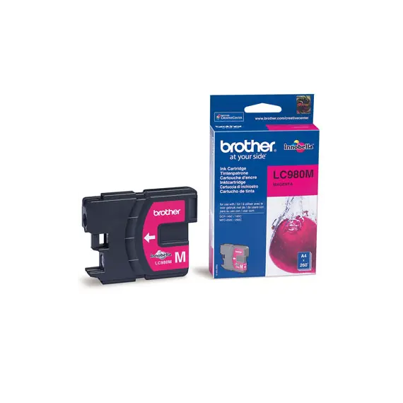 Tinteiro Brother LC980M Magenta 4,8ml 260 Pág.