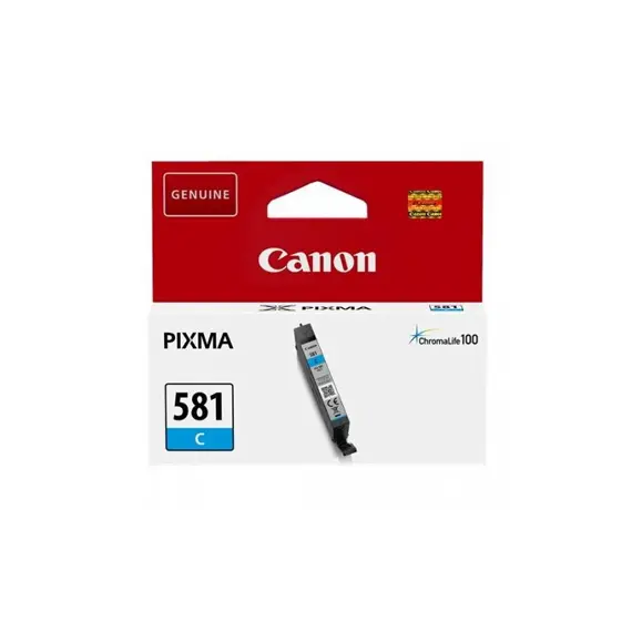 Tinteiro Canon 581 Azul 2103C001 5,6ml 259 Pág.