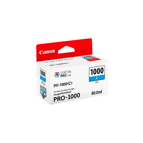 Tinteiro Canon PFI-1000 Azul 0547C001 80ml