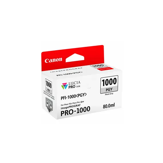 Tinteiro Canon PFI-1000 Cinzento Foto 0553C001 80ml