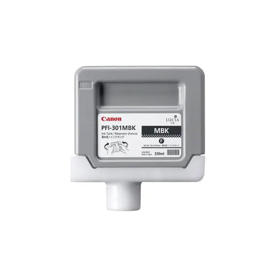 Tinteiro Canon PFI-301 Preto Matte 330ml