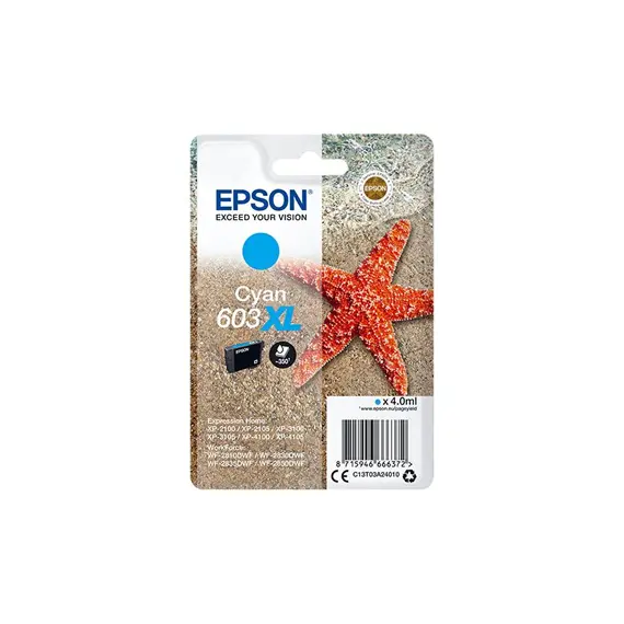 Tinteiro Epson 603XL Azul C13T03A24010 4ml