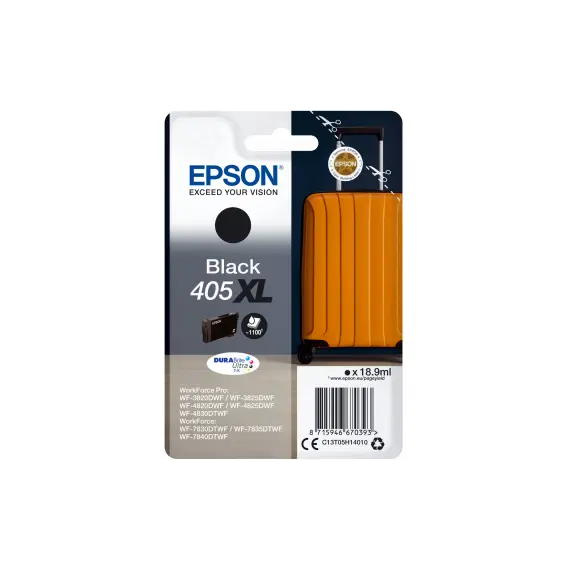 Tinteiro Epson 405XL Preto C13T05H14010 18,9ml 1100 Pág.