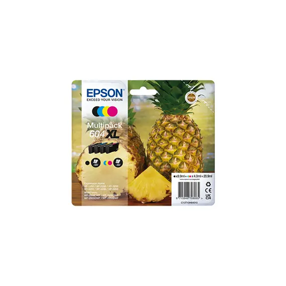 Pack Tinteiros Epson 604XL 4 Cores C13T10H64010