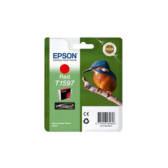 Tinteiro Epson T1597 Vermelho C13T15974010 17ml