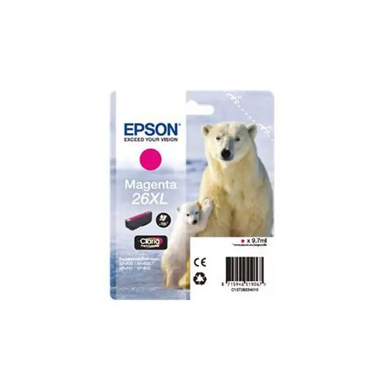 Tinteiro Epson 26XL Magenta C13T26334010 9,7ml