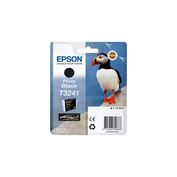 Tinteiro Epson T3241 Preto Foto C13T32414010 14ml 4200 Pág.