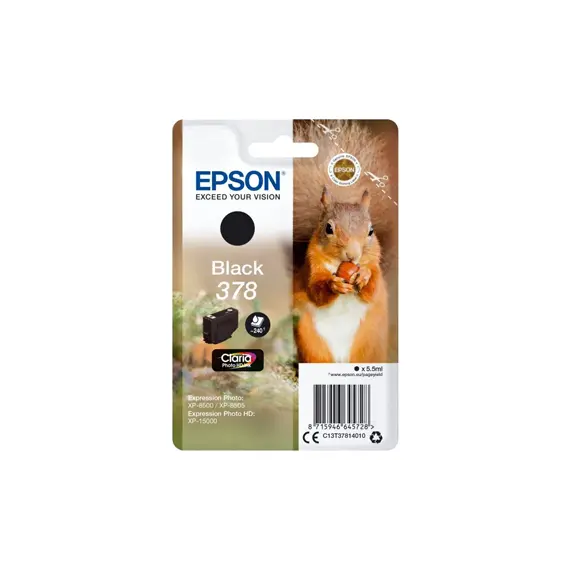 Tinteiro Epson 378 Preto C13T37814010 5,5ml
