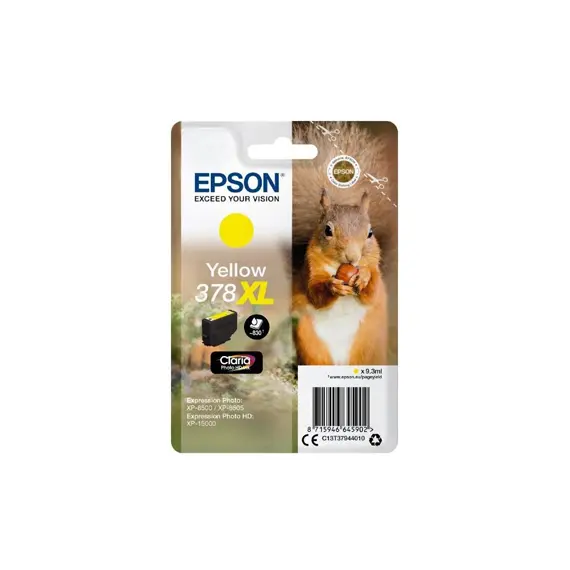 Tinteiro Epson 378XL Amarelo C13T37944010 9,3ml