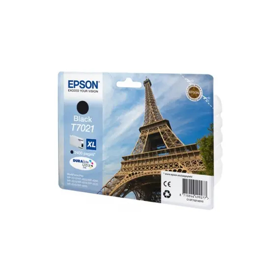 Tinteiro Epson T7021 Preto C13T70214010 45,2ml 2400 Pág.