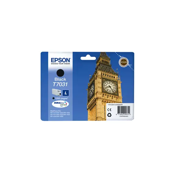 Tinteiro Epson T7031 Preto C13T70314010 24ml 1200 Pág.