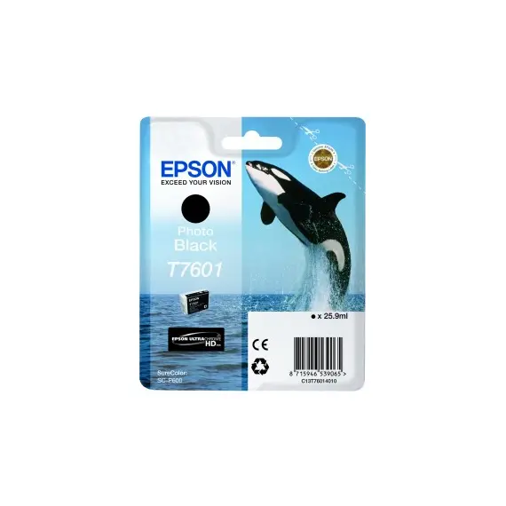 Tinteiro Epson T7601 Preto Foto C13T76014010 25,9ml